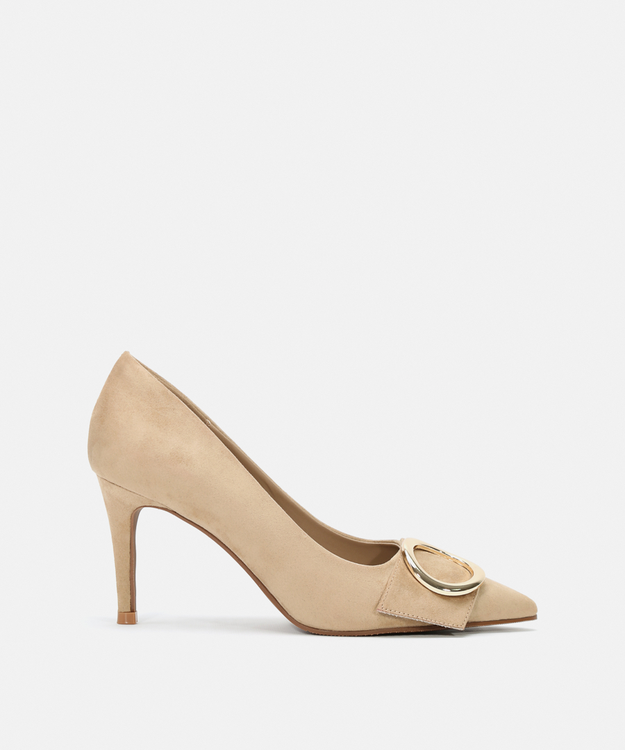 Sapatos salto adorno met&aacute;lico image number null